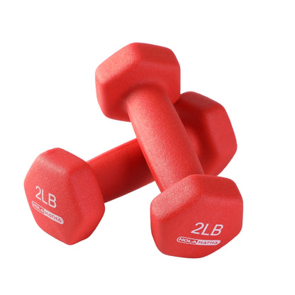 2, 3, and 5 Pound Neoprene Dumbbell Free Weight Set with Rack