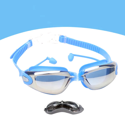 Swimming Goggles for Men Women Swim Glasses Anti-Fog UV Protection Waterproof Silicone Adjustable Adults Pool Diving Eyewear