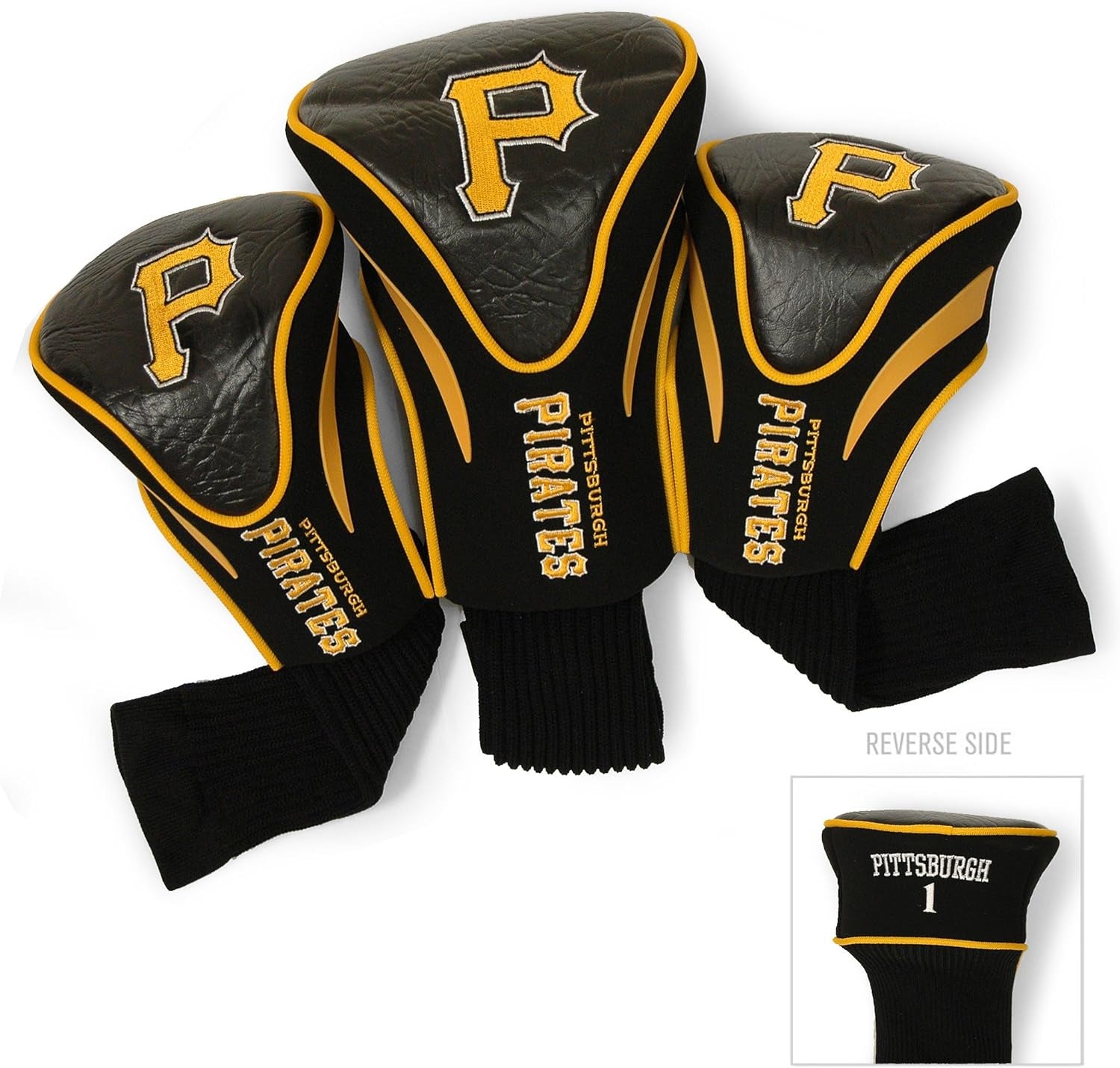 MLB Adult-Unisex 3 Pack Contour Head Covers